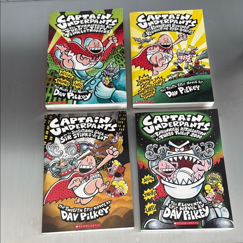 Scholastic captain underpants set book of four